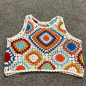 Altar’d State Size M Sinead Crochet Tank Top